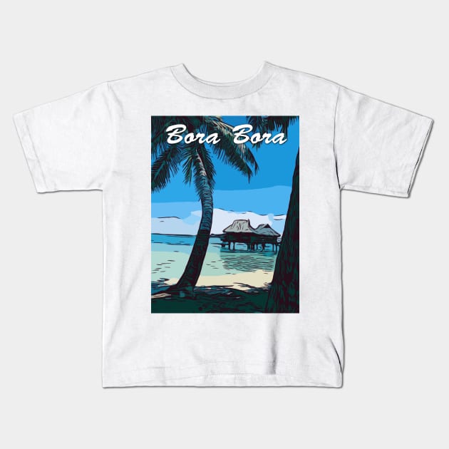 Bora Bora Kids T-Shirt by WelshDesigns